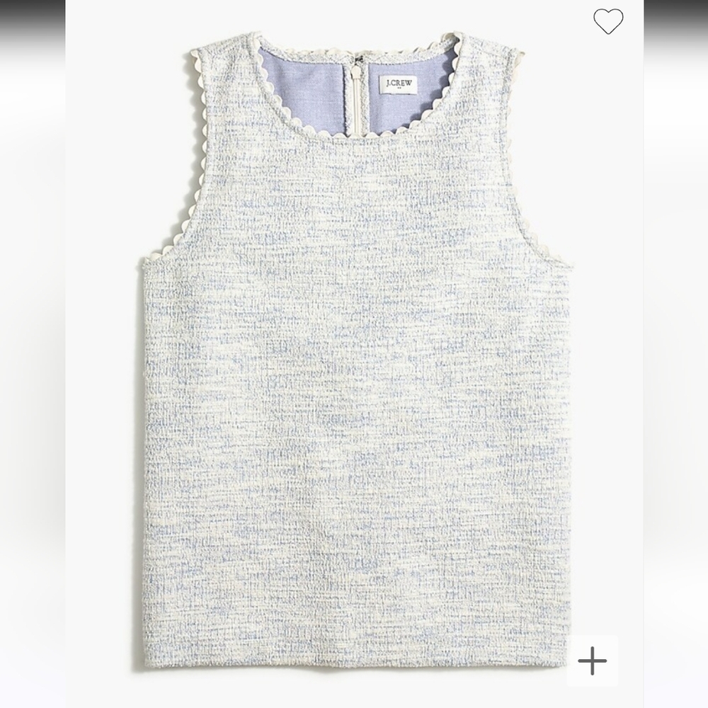 J Crew Scalloped Top